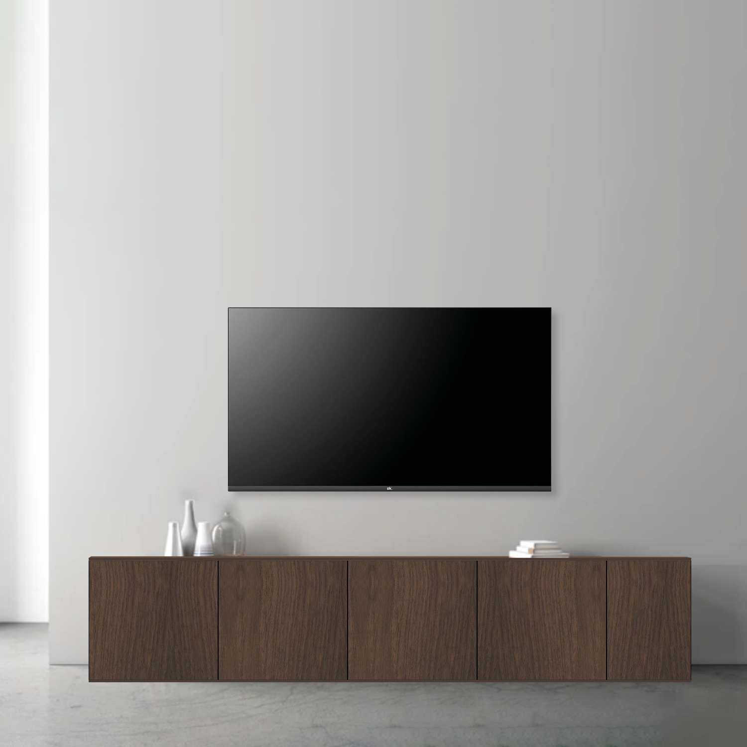 Tv-meubel Neo (230cm breed) - Tvmeubel 231 walnoten 3 - 2F1DP003